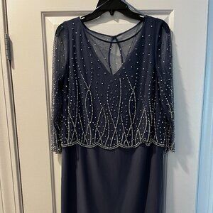 Slate Blue Mother of the Groom Dress